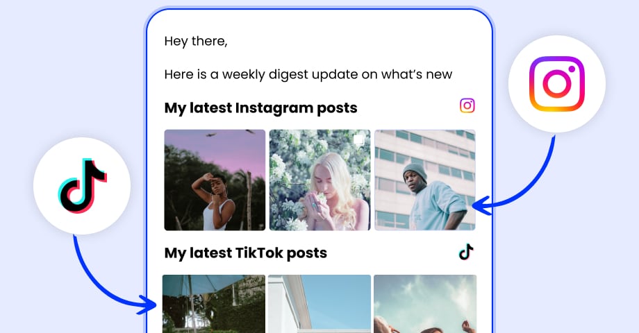 tiktok et instagram newsletter