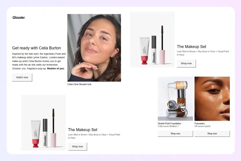 Glossier-brief-newsletter-example