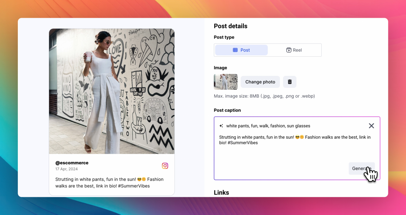 instagram copied link captions download